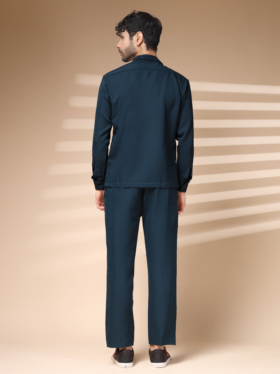 The Blue Buttoned Co-ord – Tailored by Italian Layers®