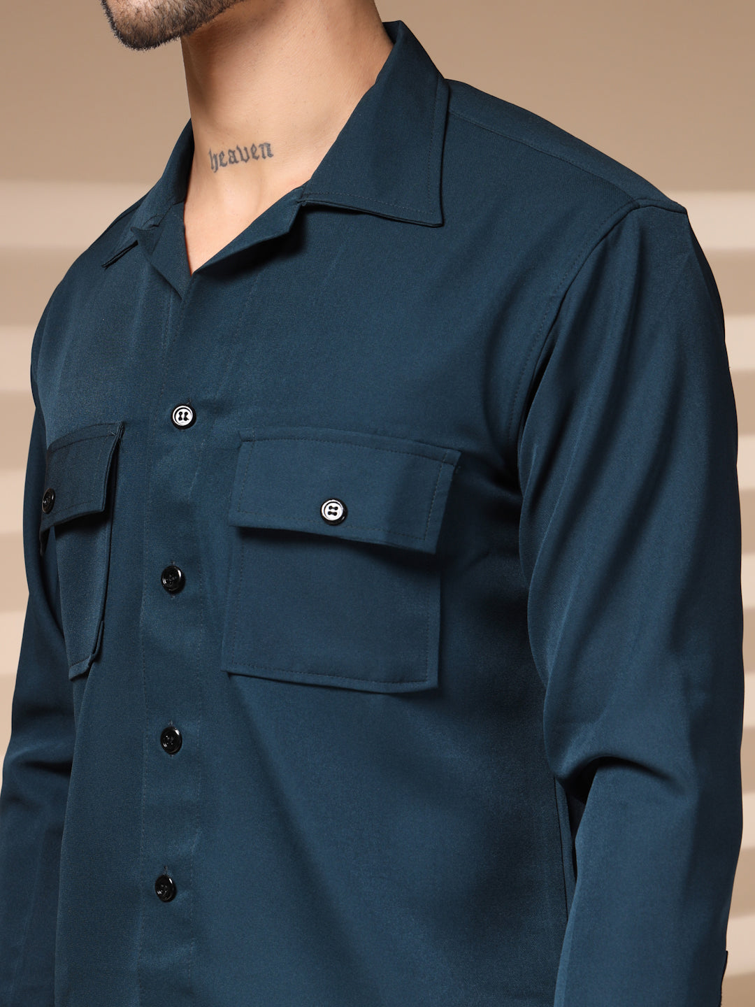 The Blue Buttoned Co-ord – Tailored by Italian Layers®