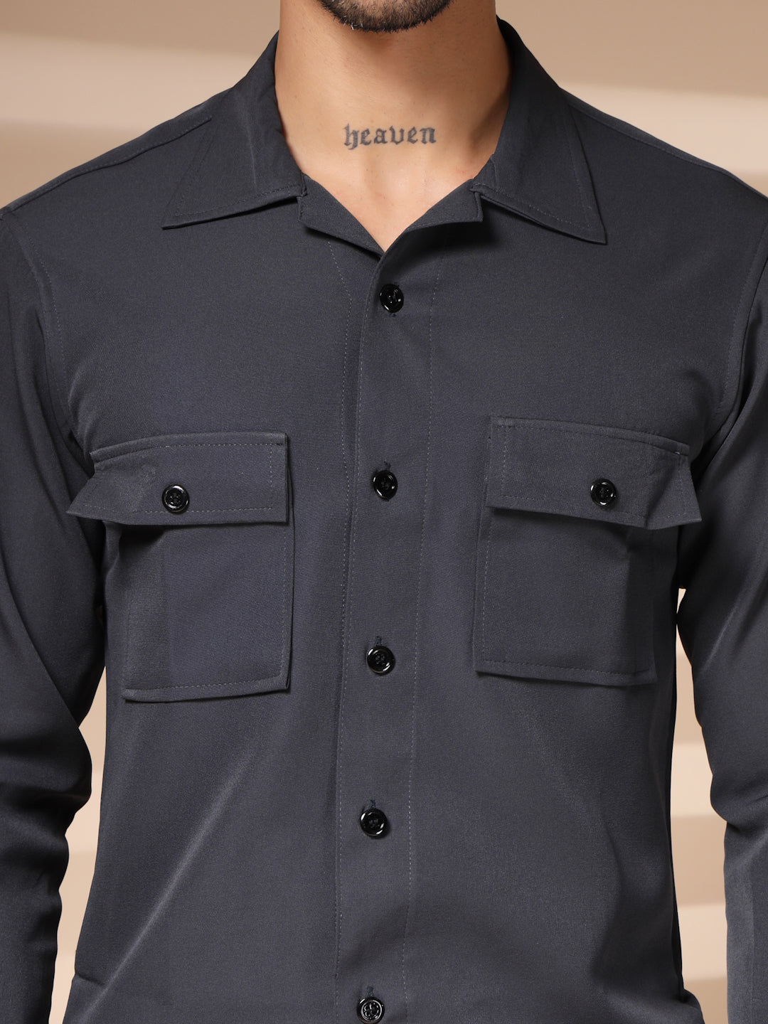 The Grey Buttoned Co-ord – Tailored by Italian Layers®