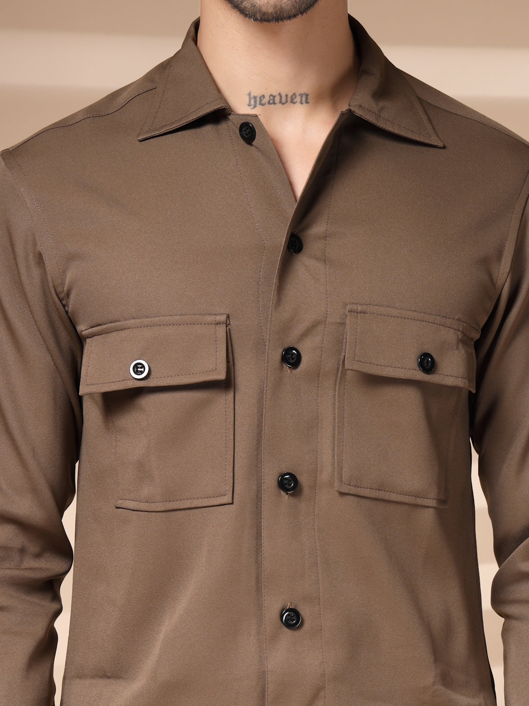 The Camel Buttoned Co-ord – Tailored by Italian Layers®