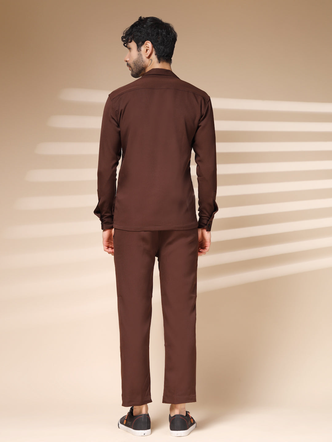 The Brown Buttoned Co-ord – Tailored by Italian Layers®