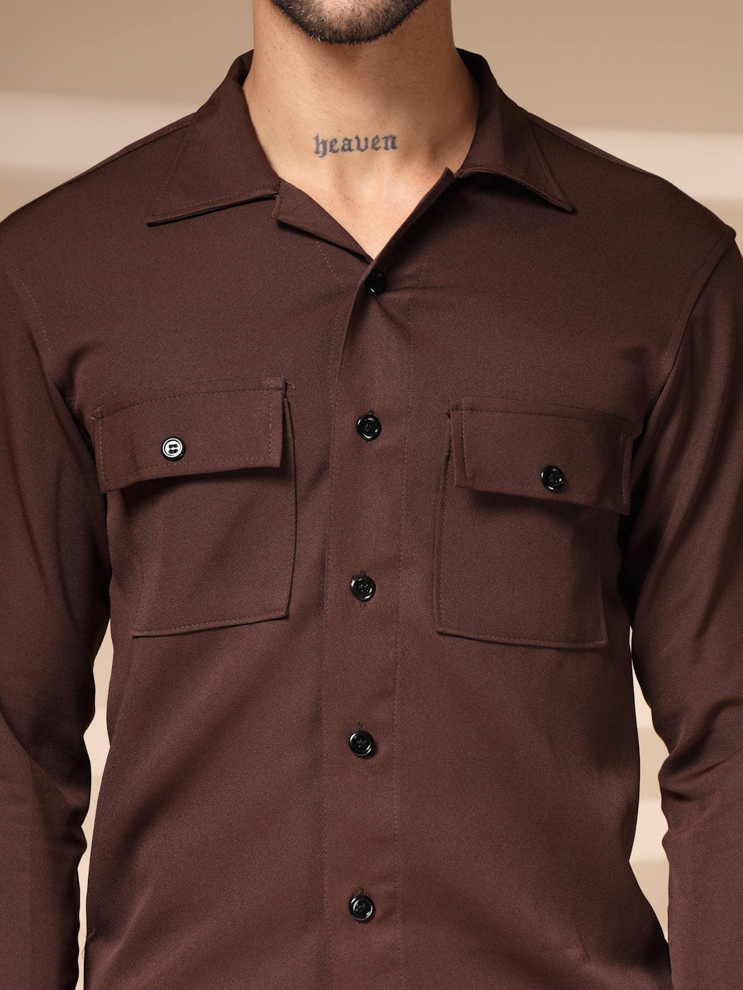 The Brown Buttoned Co-ord – Tailored by Italian Layers®