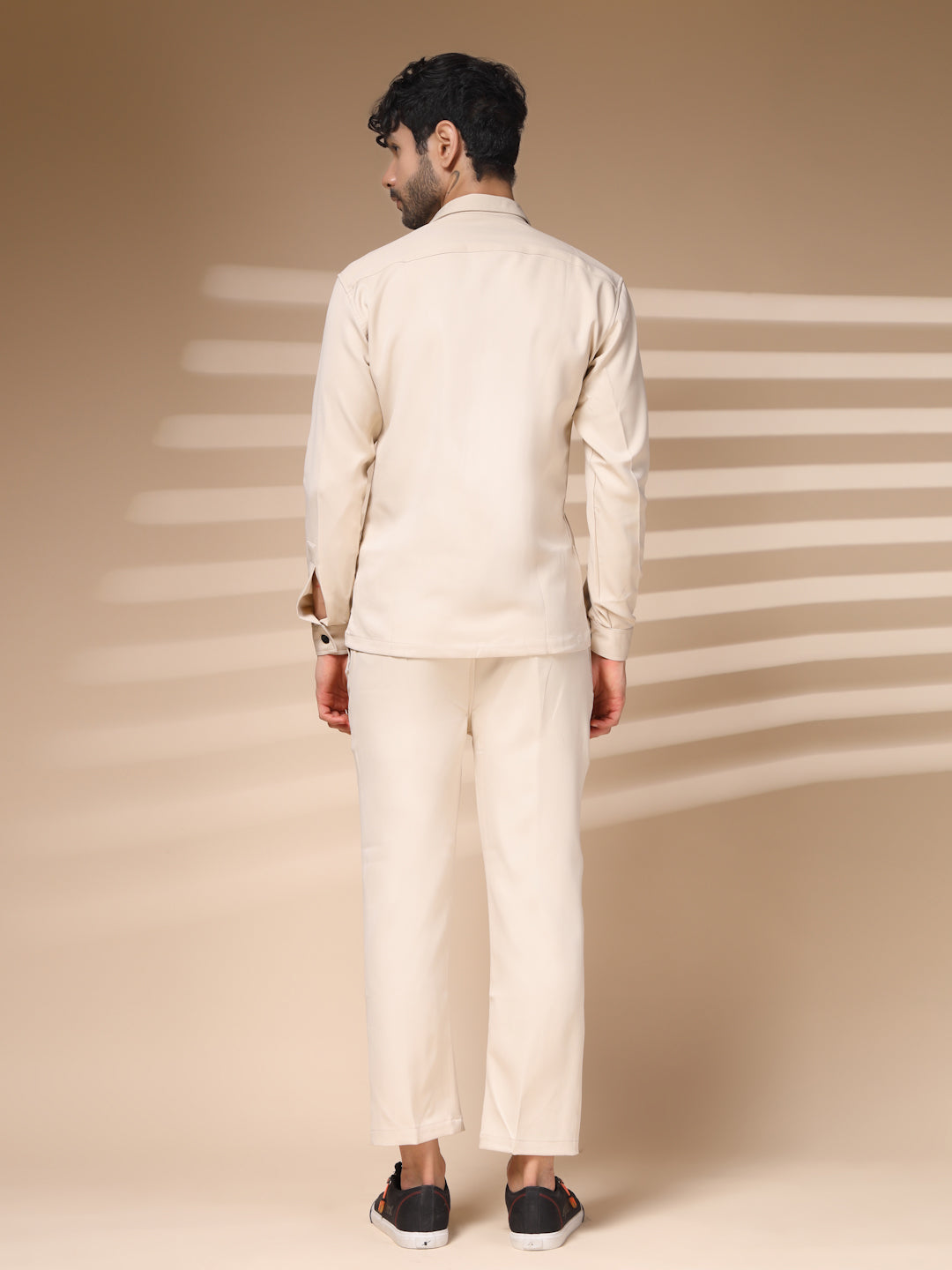 The Cream Buttoned Co-ord – Tailored by Italian Layers®