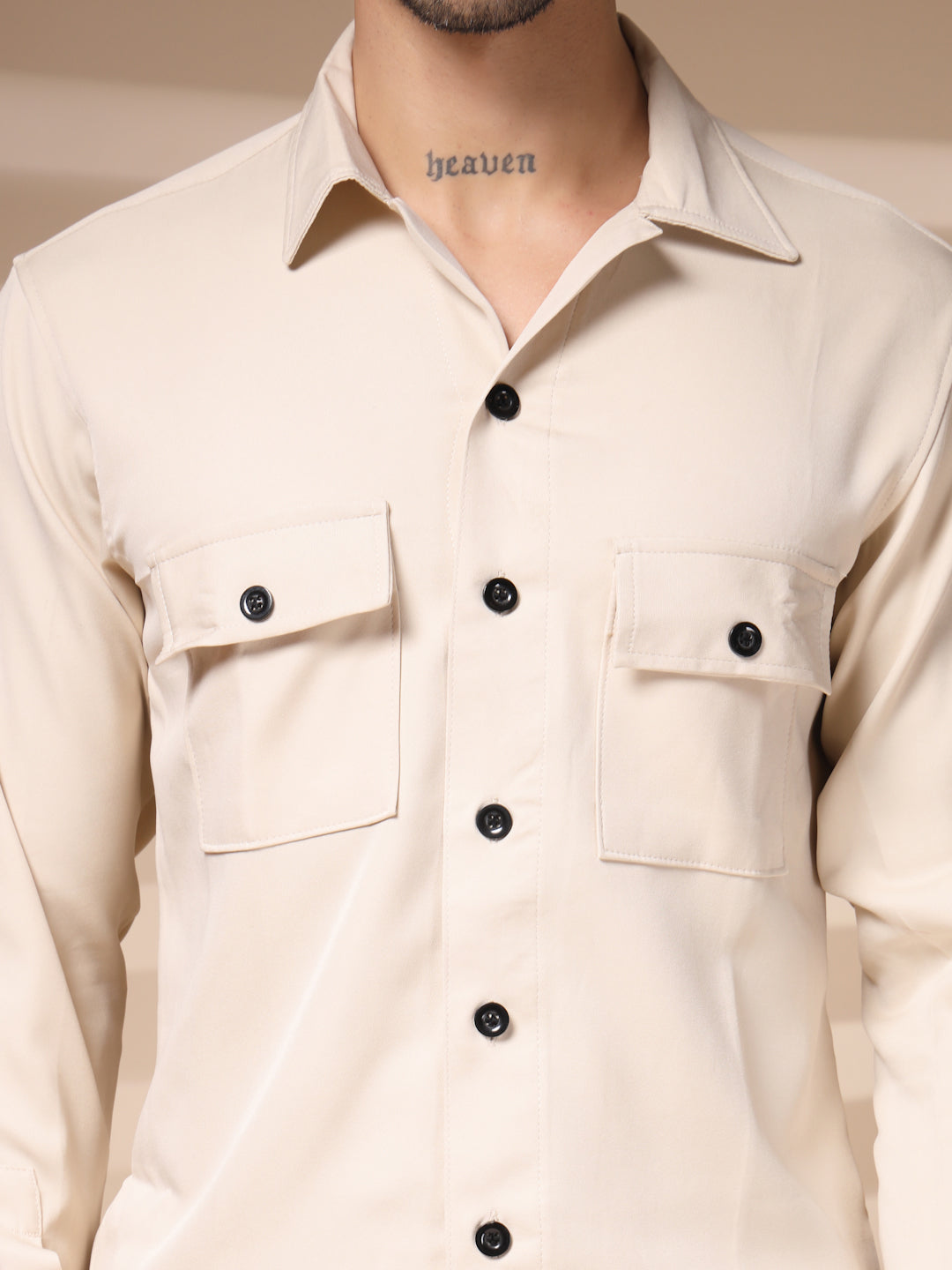 The Cream Buttoned Co-ord – Tailored by Italian Layers®