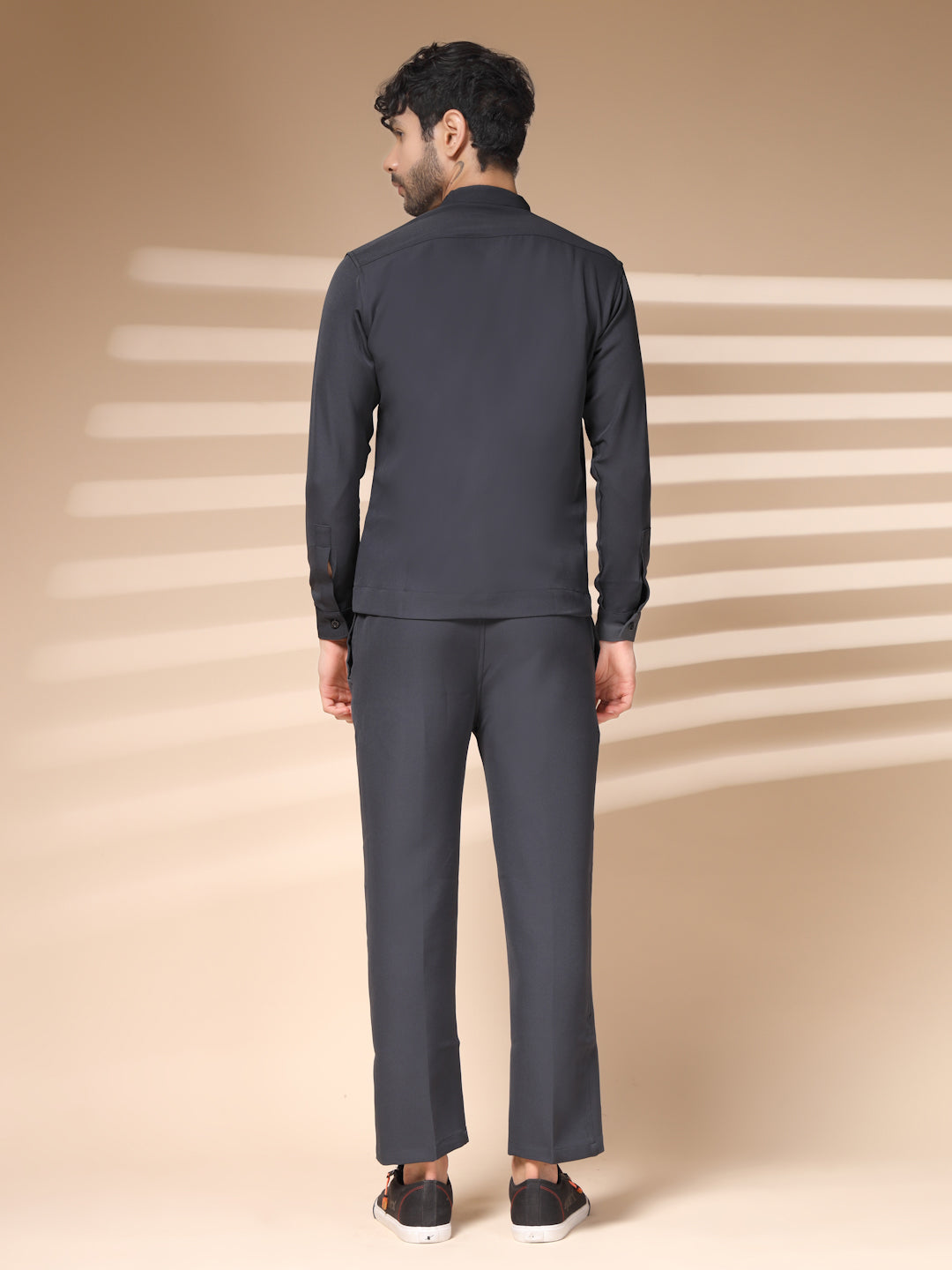 The Elephant Grey Zipper Co-ord – Tailored by Italian Layers®