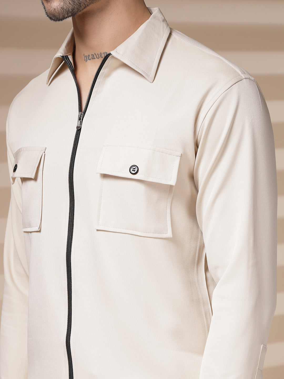 The Cream Zipper Co-ord – Tailored by Italian Layers®