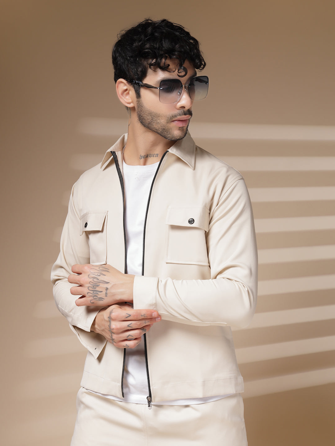 The Cream Zipper Co-ord – Tailored by Italian Layers®