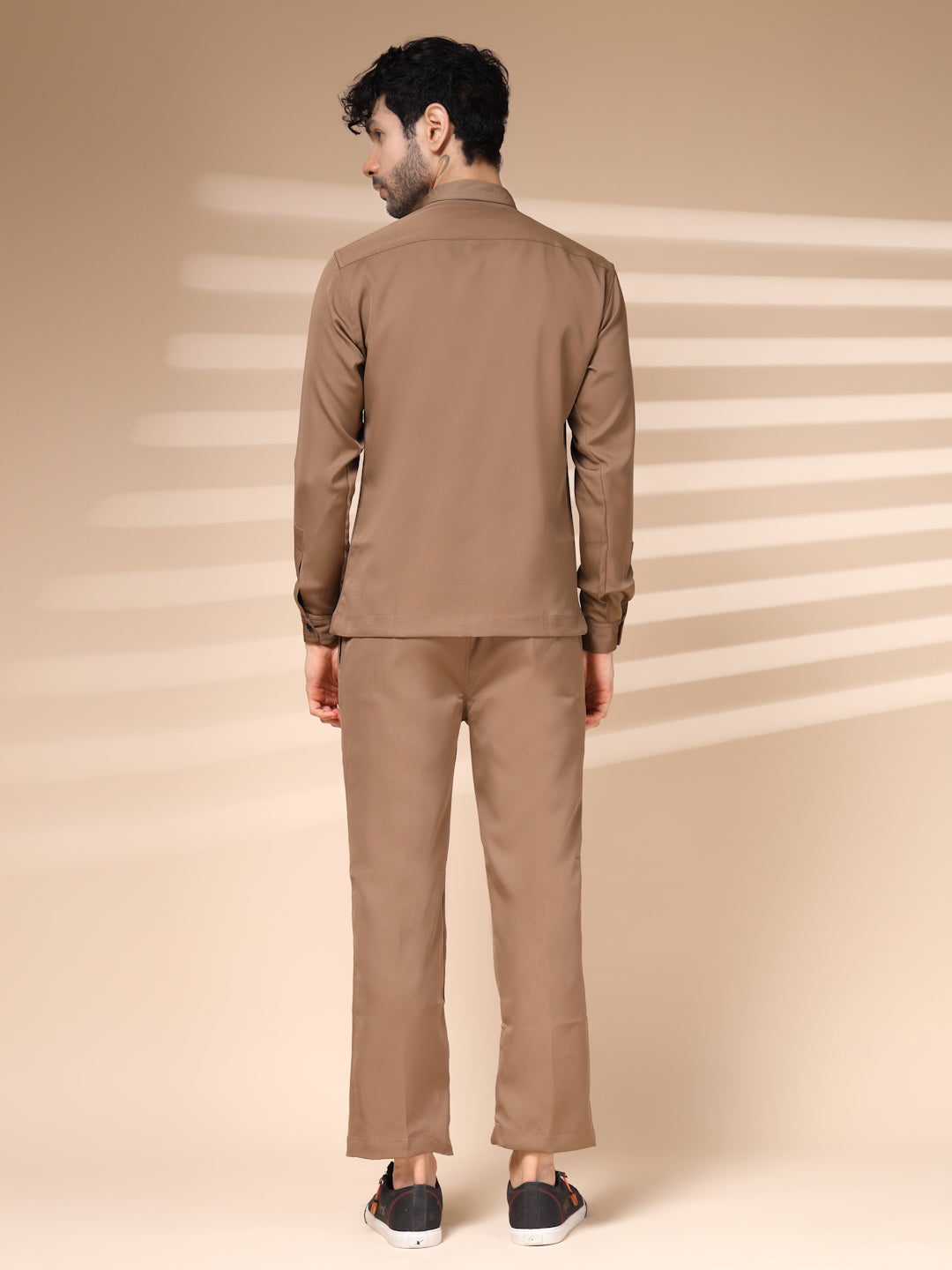 The Camel Zipper Co-ord – Tailored by Italian Layers®