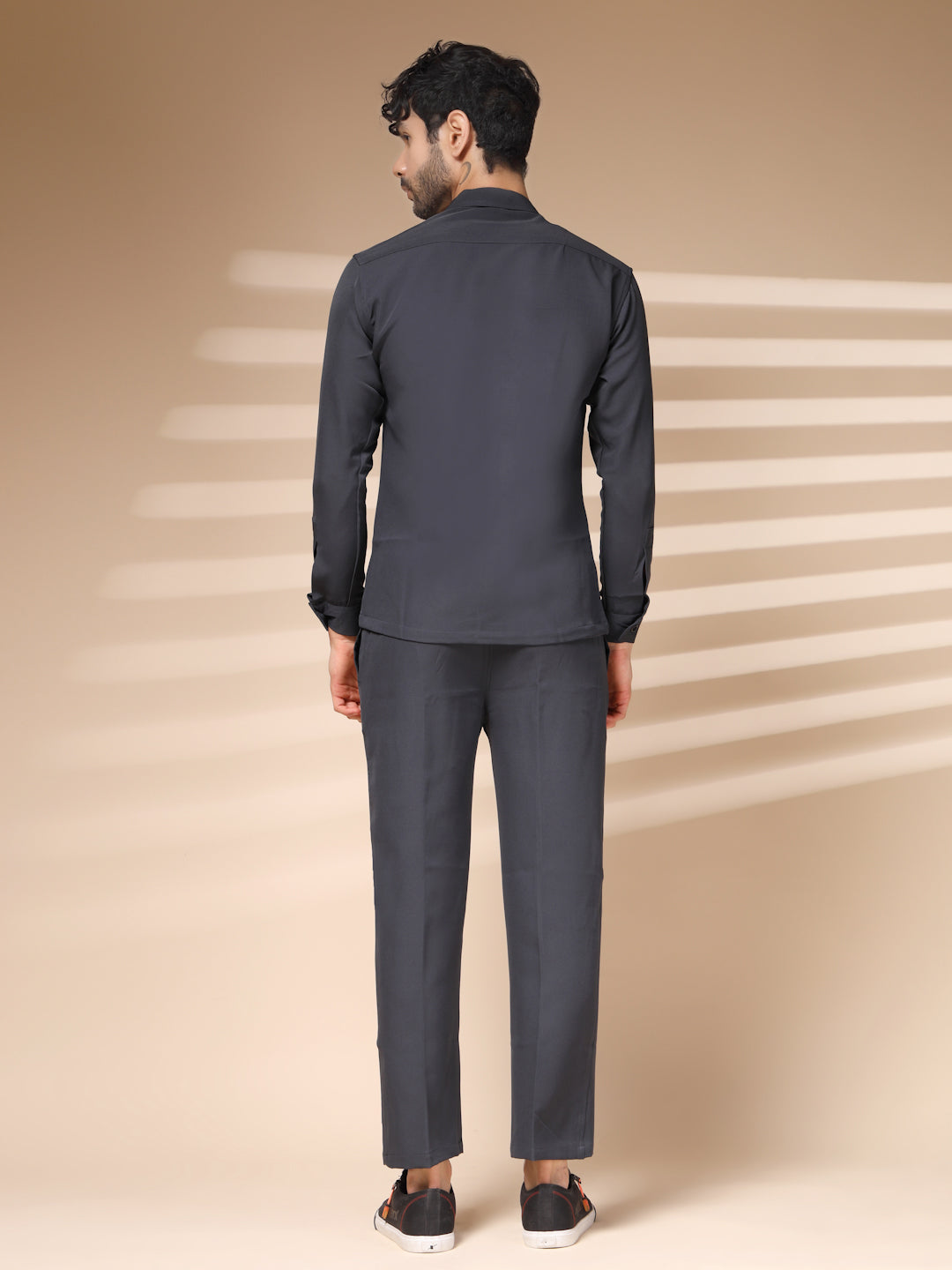 The Grey Buttoned Co-ord – Tailored by Italian Layers®