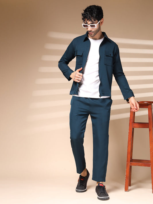 The Blue Zipper Co-ord – Tailored by Italian Layers®