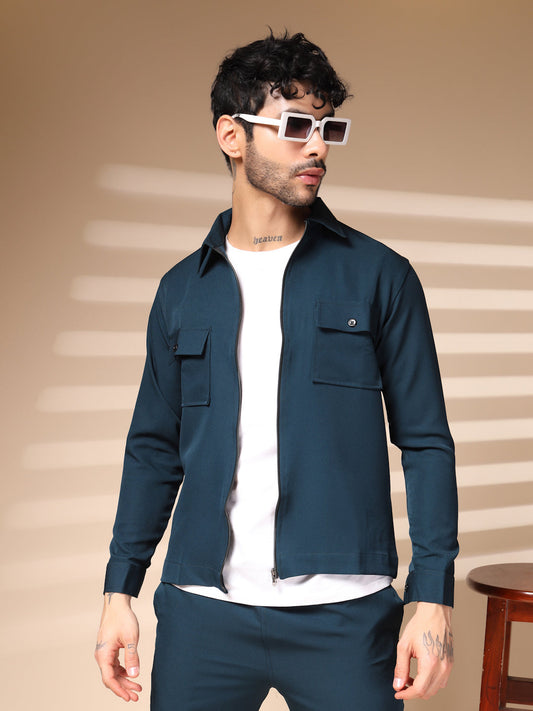 The Blue Zipper Co-ord – Tailored by Italian Layers®
